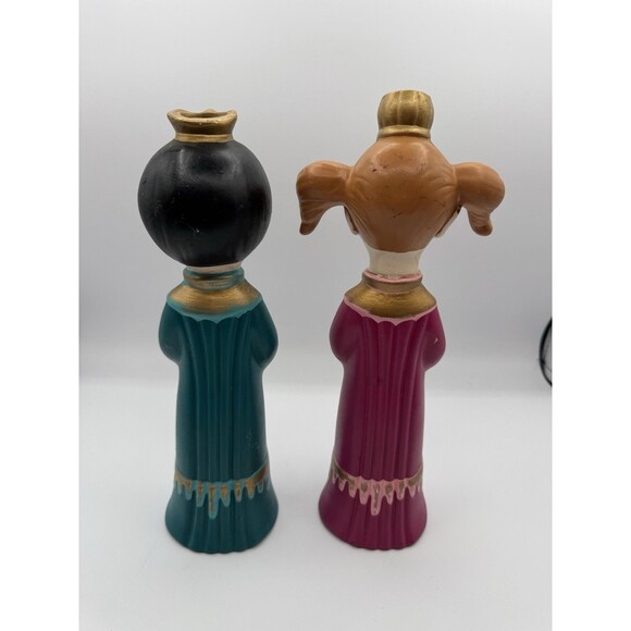 2 Vintage Atlantic Mold Ceramic Carolers Girls Christmas Choir Figurine 12” Tall - Picture 6 of 16